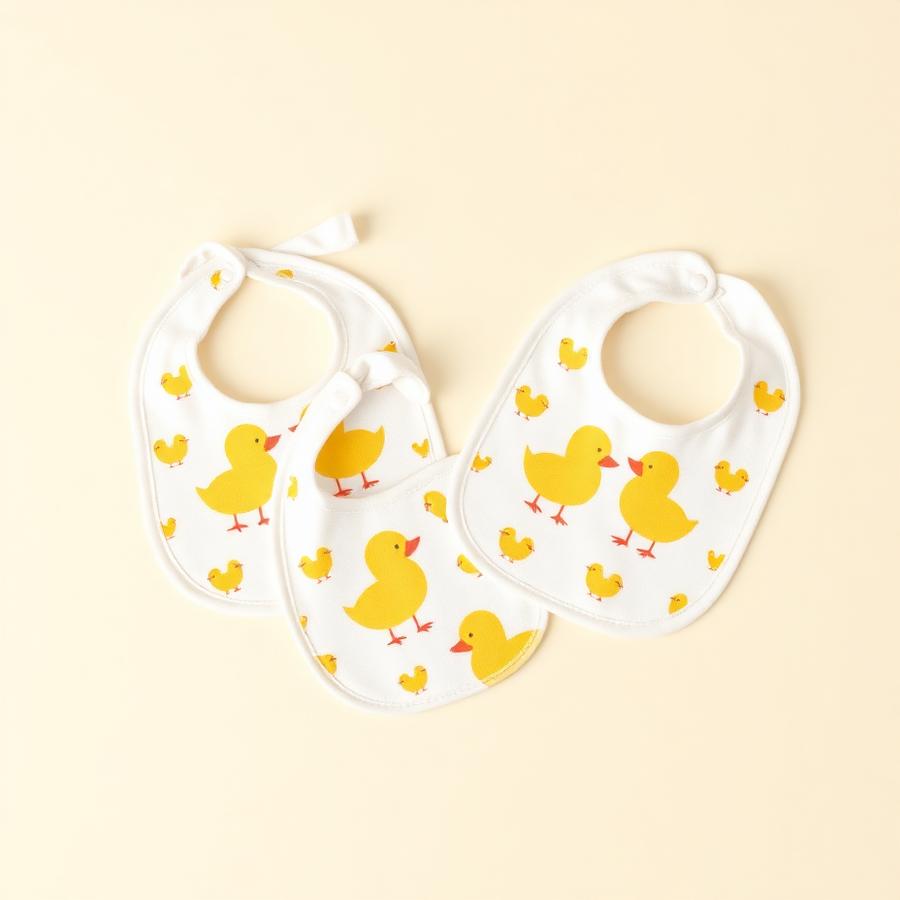 Duckling Bib Set