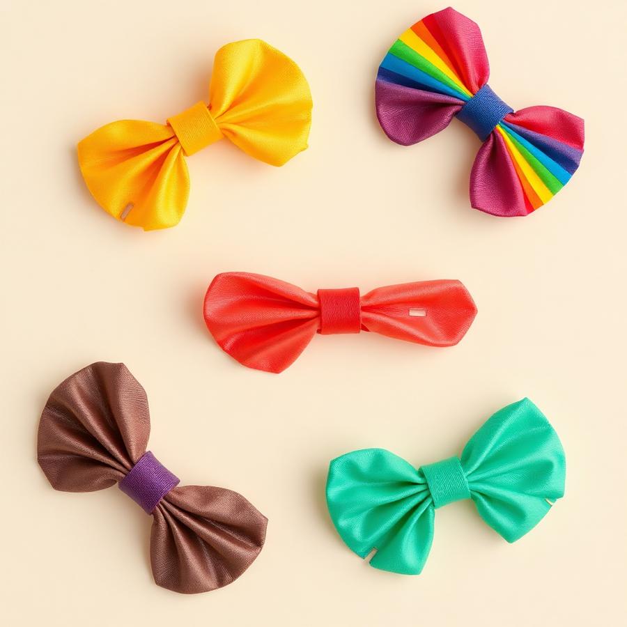 Rainbow Hair Clip Set