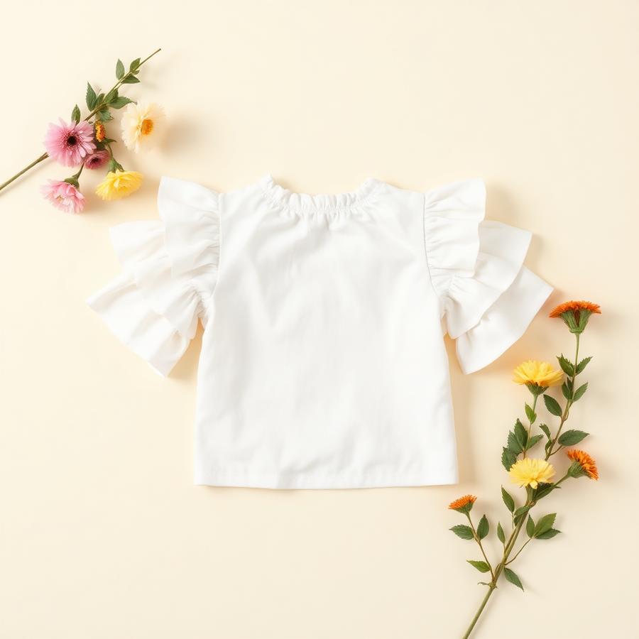 Ruffle Sleeve Blouse
