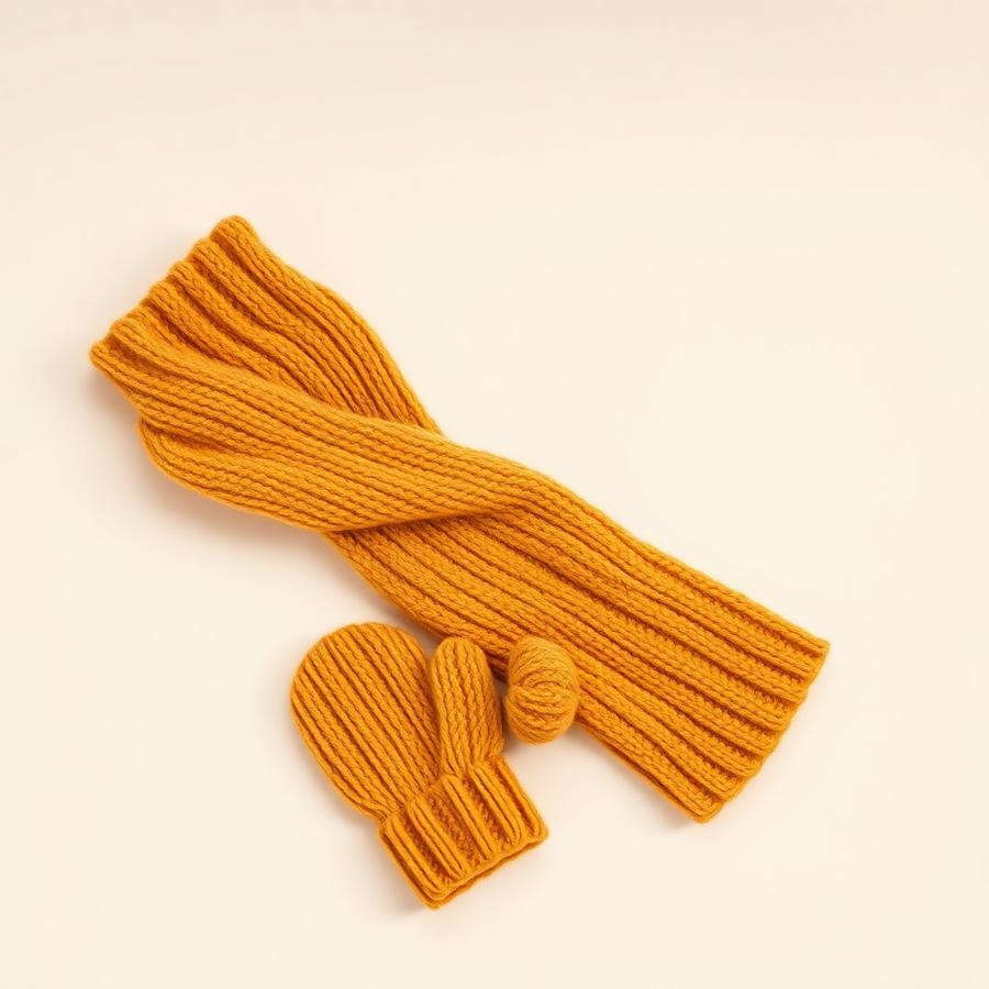 Woolly Scarf & Glove Set